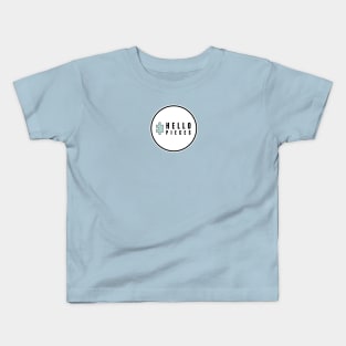 Hello Pieces- Circle White Kids T-Shirt